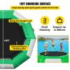 VEVOR Inflatable Water Trampoline 10FT , Round Inflatable Water Bouncer with 4-Step Ladder, Water Trampoline in Green and White for Water Sports.