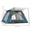 4-5 Person Camping Tent Outdoor Foldable Waterproof Tent with 2 Mosquito Nets Windows Carrying Bag for Hiking Climbing Adventure Fishing