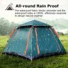 4-5 Person Camping Tent Outdoor Foldable Waterproof Tent with 2 Mosquito Nets Windows Carrying Bag for Hiking Climbing Adventure Fishing