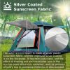 4-5 Person Camping Tent Outdoor Foldable Waterproof Tent with 2 Mosquito Nets Windows Carrying Bag for Hiking Climbing Adventure Fishing