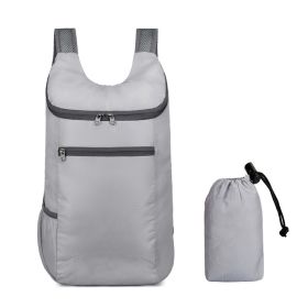 Outdoor Sports Bag for Camping Hiking Mountaineering Fishing Cycling (Color: Gray)