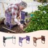 Widen Garden Kneeler and Seat Bench Folding Garden Workseat with EVA Foam Kneeling Pad and Dual Pouch