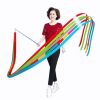 DSJUGGLING Adjustable Fiberglass Handsticks with Foam Handles,  Stretchable Poles for Dance Ribbon or Dancing Dragon Poi Equipment Rod