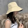 Foldable Wide Brim Sun Visor Hat; UPF 50+ Protection Traveling Hiking Fishing Cap For Women