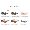 Fashion Small Frame Square Sunglasses Men Women Leopard Retro Sun Glasses Anti-UV Travel Fishing Hiking Eyewear For Female